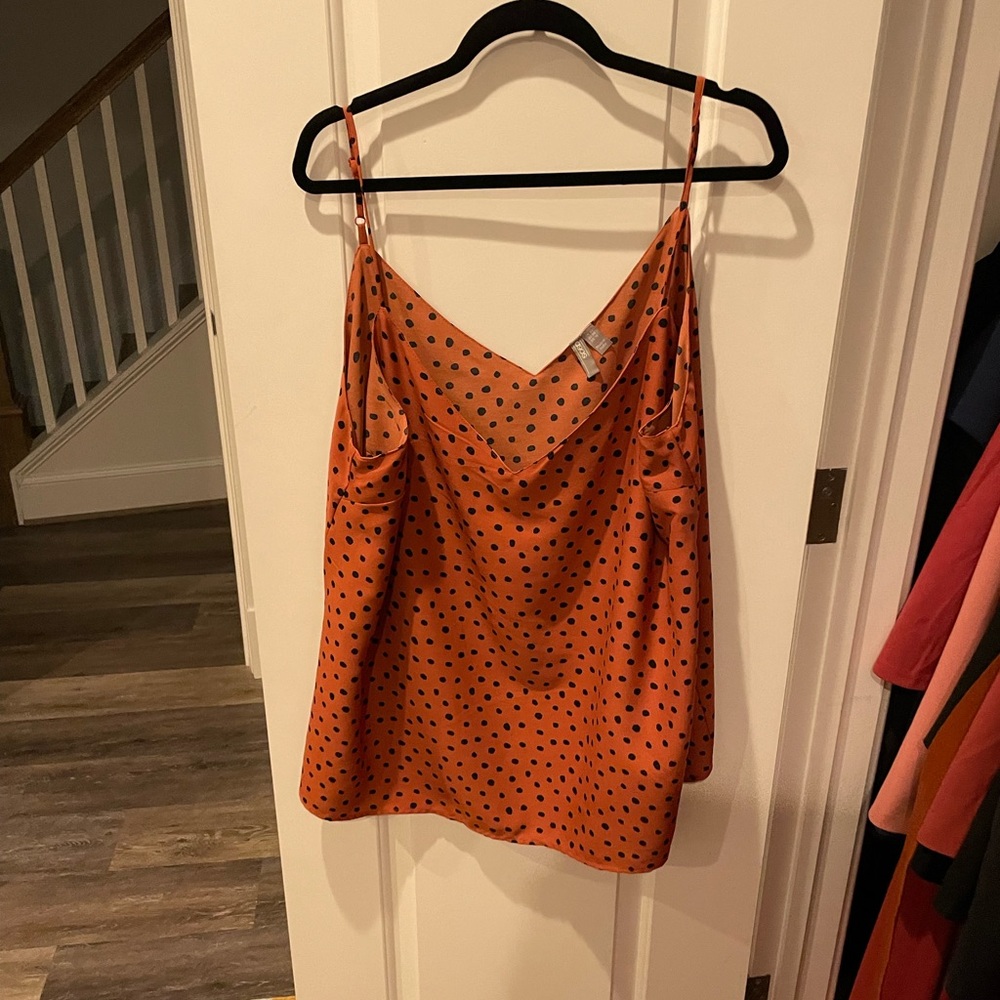 Asos camisole copper and black spot print - size 18 US (22 UK)